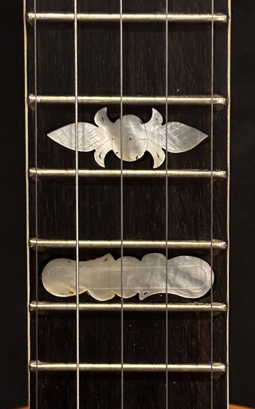 Fingerboard detail, frets 15–17