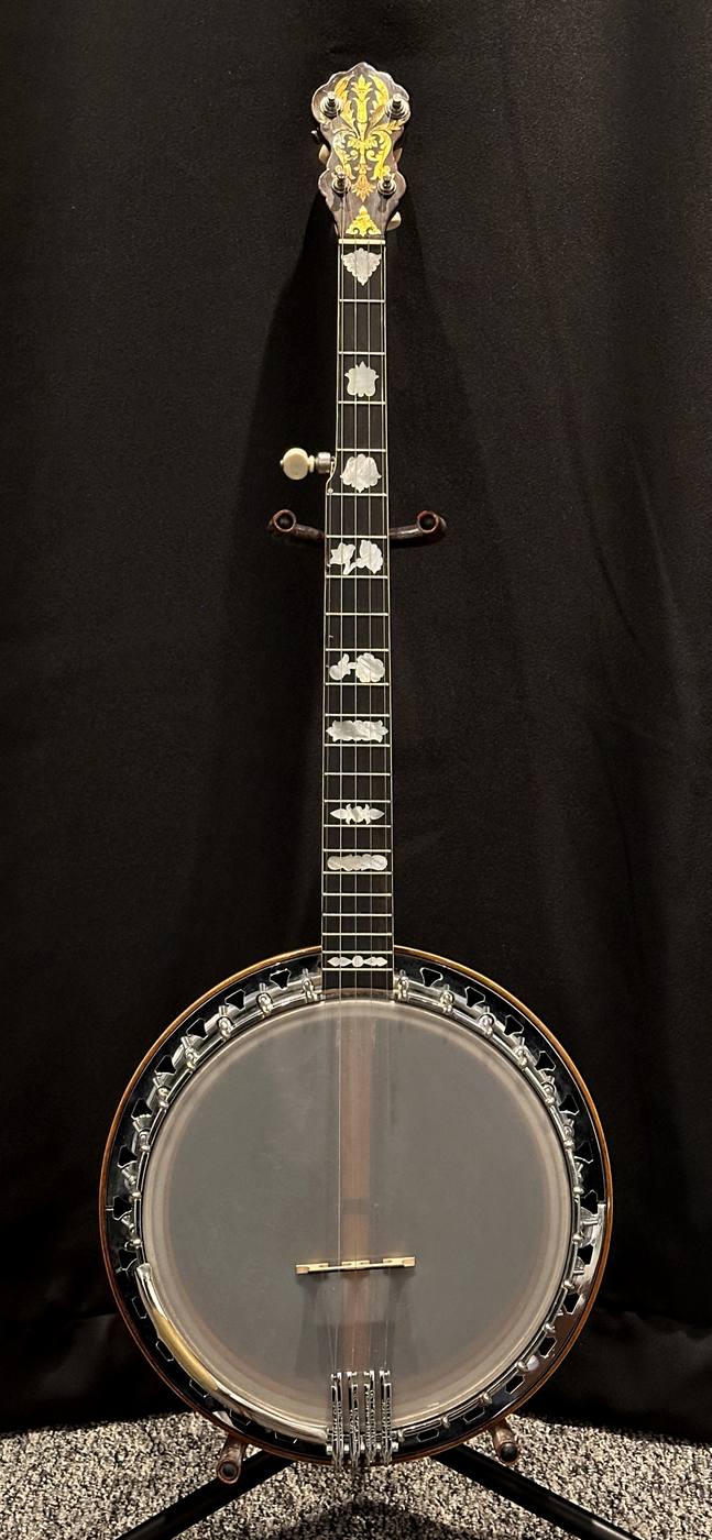 1929 Vega Vegaphone Soloist 5-string Conversion Neck Banjo — full front view
