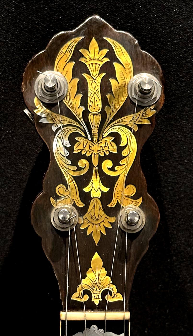 Hand-engraved mother-of-pearl inlay “Flowerpot/Torch” museum-grade 