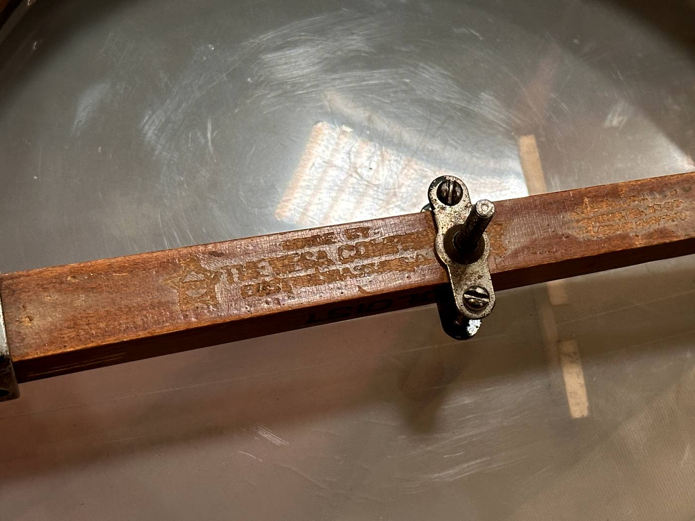 Factory pressed markings on the dowel rod
