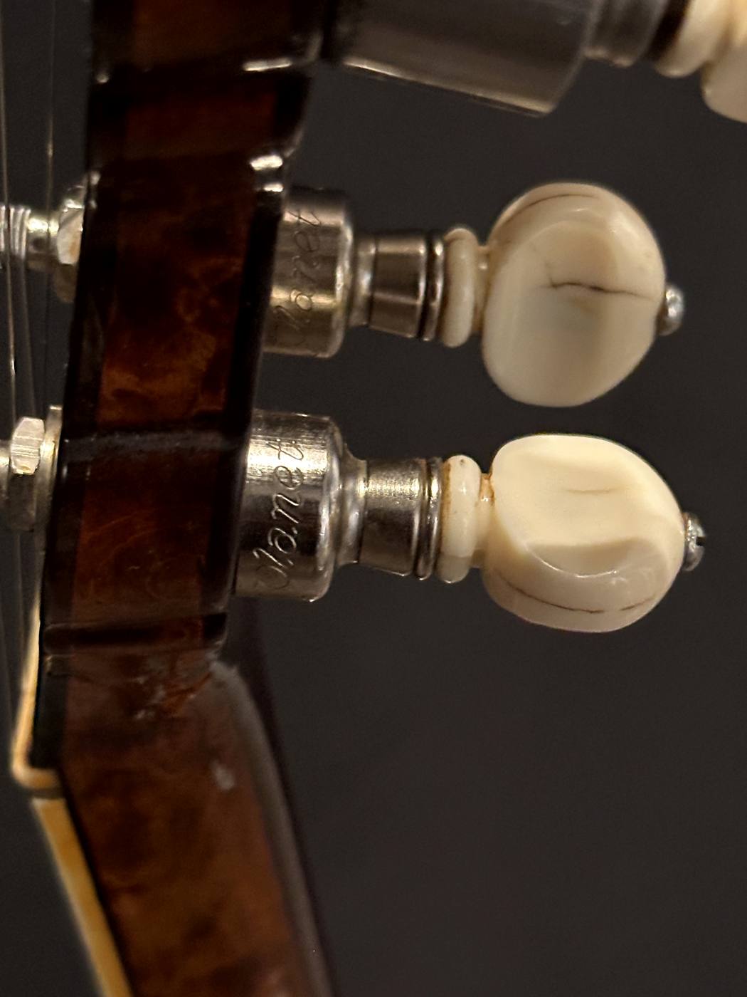 Vintage Planet tuners with ivoroid tuning buttons